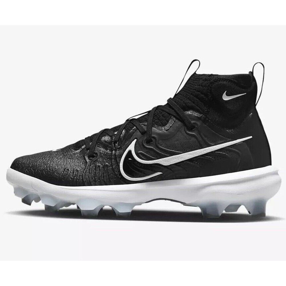 Size 8.5 Nike Alpha Huarache NXT MCS Baseball Cleats DJ6519-001 Black/White